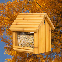 Nouvelle mangeoire pour oiseaux en bambou WDF, style OEM/ODM, pour lézards, pigeons, perroquets, mangeoires pour oiseaux en bambou