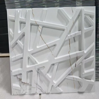 Panel de Pared 3D de PVC con Diseño de Diamante Negro para Decoración Interior ZJ, 50*50 cm, y Panel de Techo