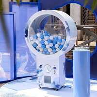 Distributeur automatique de capsules de jouets de grande taille (75-120 mm) à bon prix, machine de jeu à pièces, gacha gachapon avec accepteur de billets