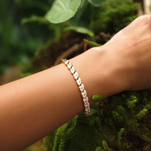E320-210-027G สร้อยข้อมือแฟชั่นแบบโซ่และแบบเชื่อมต่อ - Product Image 3
