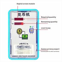 Mini Máquina de Cambio de Monedas de Acero Inoxidable, de Pared y de Escritorio, con Interfaz en Inglés, para Lavanderías y Cambio de Divisas