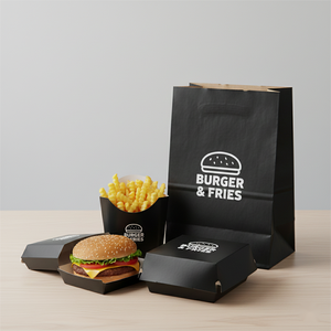 Boîte à emporter pour poulet frit personnalisée, papier kraft, ailes, frites, nuggets, caja para hamburguesa - Product Image 6