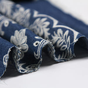 Pantalon en <span class=keywords><strong>jean</strong></span> personnalisé populaire, broderie d'œillets de coupe, en coton Denim Stretch déchiré aux genoux, tissu de Jeans pour garçons/ - Product Image 6