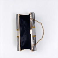 Pochette en strass de cristal pour soirée formelle, pochette à monnaie, pochette pour femme, sac de soirée