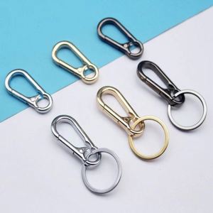 Custom Logo Metal Keychain Keyring Clip Holder Organizer for Home Car <b>Keys</b> Women Men Factory Direct Bulk Personalized Keyring - Product Image 1
