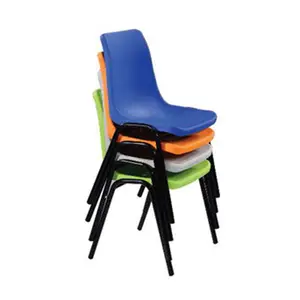 Training Room Popular Modern Style School Chair Stackable Plastic Chairs For Adult