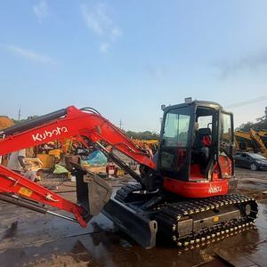 Mini-excavatrice sur chenilles KX057-4, 5,7 tonnes, hydraulique, faible nombre d'heures de travail, pour travaux municipaux et aménagement paysager - Product Image 1