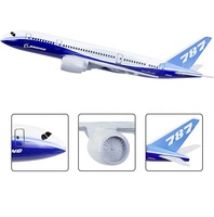 Modèle d'avion en métal moulé sous pression de 16 cm, simulateur B787, alliage métallique, échelle 1/400, modèle d'avion de la série 787, modèle d'avion de ligne pour jouets
