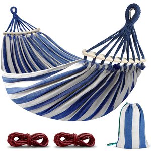 Two Person Canvas <b>Hammock</b> Bed Folding Double Hanging Swing Portable Outdoor Camping <b>Hammock</b> - Product Image 4
