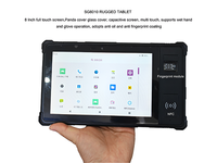 Tablette industrielle robuste de 8 pouces avec Android 12, OCR, NFC/RFID, UHF et lecteur de codes-barres 2D, lecteur d'empreintes digitales - En stock