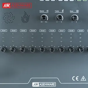 Asenware yeni kamu yayın sistemi kontrol paneli ile acil ses birlikte