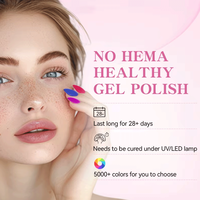 Vernis professionnel OEM, 100 couleurs, sans HEMA/TPO, gel UV pour ongles, peinture riche en pigments, échantillon gratuit, étiquette privée, ensemble de vernis à ongles en gel