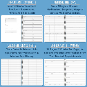 Agenda Médica, Cuaderno de Registro de Citas Médicas, Cuaderno de Registro de Citas con Orificio para Fijar Clips, Cuadernos de Registro - Product Image 4