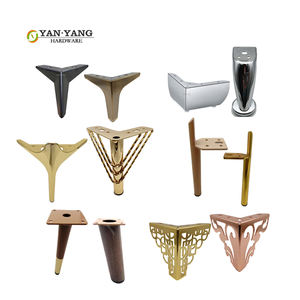 YANYANG Pieds de meubles en fer de 15 cm, remplacement, dorés, 6 pouces, Piernas De Sofa, base de table à manger, pieds en métal pour table - Product Image 1