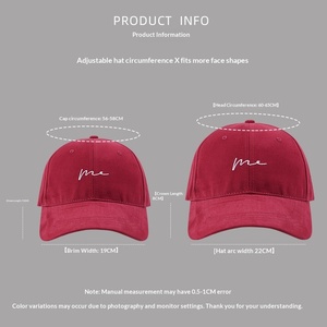 Gorra de Béisbol Estilo Japonés Coreano, Simple, Unisex, para Cabezas Grandes, Parte Superior Suave, 6 Paneles, 100% Algodón, Profundidad Aumentada, Combinable con Todo, para Parejas, Protección Solar - Product Image 4