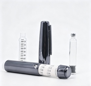 Gold Plated Reusable Injection <b>Pen</b> Fits 3ml Cartridge Customizable 0-60IU Range Durable Plastic Body Skin Care Dosing <b>Pen</b> - Product Image 1