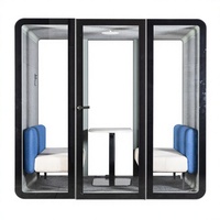 UNIBOOTH Cabine téléphonique insonorisée mobile moderne pour réunions, module de bureau à installation rapide, pour immeubles de bureaux de haute précision