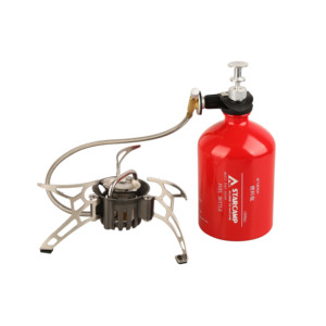 Réchaud de camping multifuel STARCAMP 1000ml <span class=keywords><strong>pour</strong></span> randonnée et camping en solo, compatible essence, <span class=keywords><strong>pétrole</strong></span> et gaz - Product Image 1