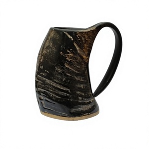 Jarra de Cerveza Hecha a Mano con Cuerno de Búfalo, Impermeable, con Impresión de Logotipo Personalizado - Diseño Moderno y Antiguo para Eventos, Bodas, Días Festivos y Viajes - Product Image 4
