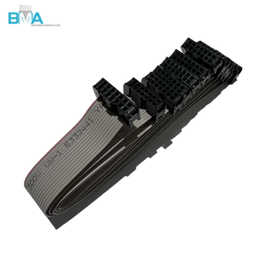 Câble plat <span class=keywords><strong>IDC</strong></span> personnalisé BMA, pas de 2,54 mm, connecteur femelle 14 broches, longueur 220 mm, câble ruban 28AWG pour assemblage de circuits imprimés - Product Image 5