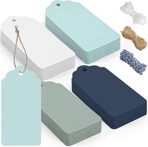 <strong>Custom</strong> Fashion Colored Gift <strong>Tags</strong> with <strong>String</strong> Attached Hang <strong>Tags</strong> for Clothes Wedding Crafts Birthday - Product Image 6