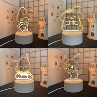 Lampe de nuit LED 3D amusante lampe intelligente décoration de bureau personnalisée lampes LED lampes de nuit cadeau femmes cadeaux de noël décor de chambre à coucher