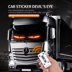 Accesorio para Coche y Camión Ojo de Diablo Panel de Píxeles RGB Matriz LED Letreros Publicitarios Brillantes Luz de Logotipo con Control por App - Product Image 4