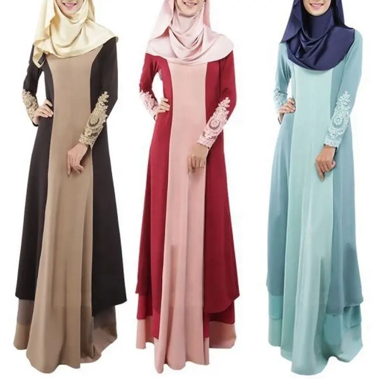 Middle Eastern Muslim robe for women women's ethnic dress fashion dress for girls women abaya dubai robe long dress