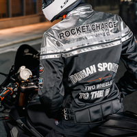 Pour Duhan été Style rétro maille respirant Anti-chute veste pour hommes femmes étanche Auto et moto course pour Motocross
