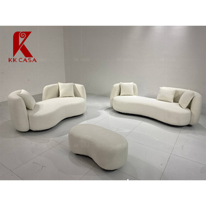 Set di divani rotondi da soggiorno con Design curvo a flusso libero irregolare - Product Image 5