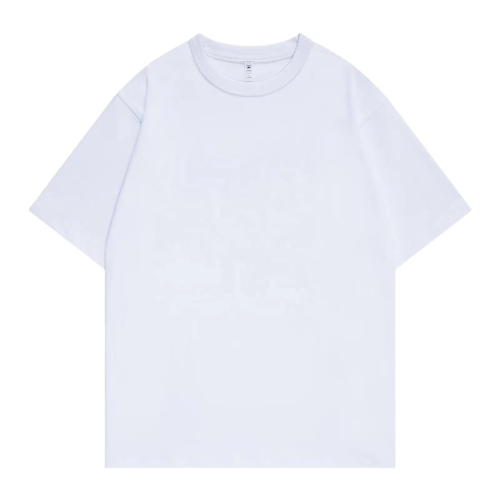 Vêtements rétro pour hommes avec logo personnalisé T-shirt lavé à l'eau pur coton lourd Vente en gros 280g Vintage Blank Woven