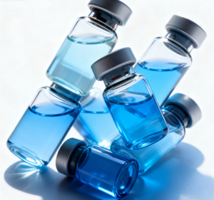 Frasco de Vidrio Médico Transparente de 10 ml con Tapón de Goma Plano y Serigrafía - Product Image 5