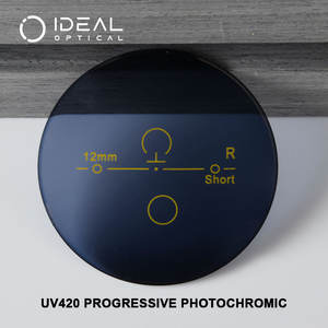 Lentes Progresivas IDEAL 1.56 con Filtro de Luz Azul CR39 UV420, Lentes Ópticas de Suministro Directo, Lentes <span class=keywords><strong>Multifocales</strong></span> Fotogris - Product Image 1