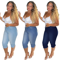 denim capri celana 