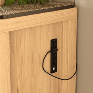 55-70 Gallonen Schwerlast-Aquarienständer mit Steckdosen, 2 Schränken, Aufbewahrungsschublade, Reptilienterrarium, 880 LBS Tragkraft, 2 Jahre Garantie - Product Image 3