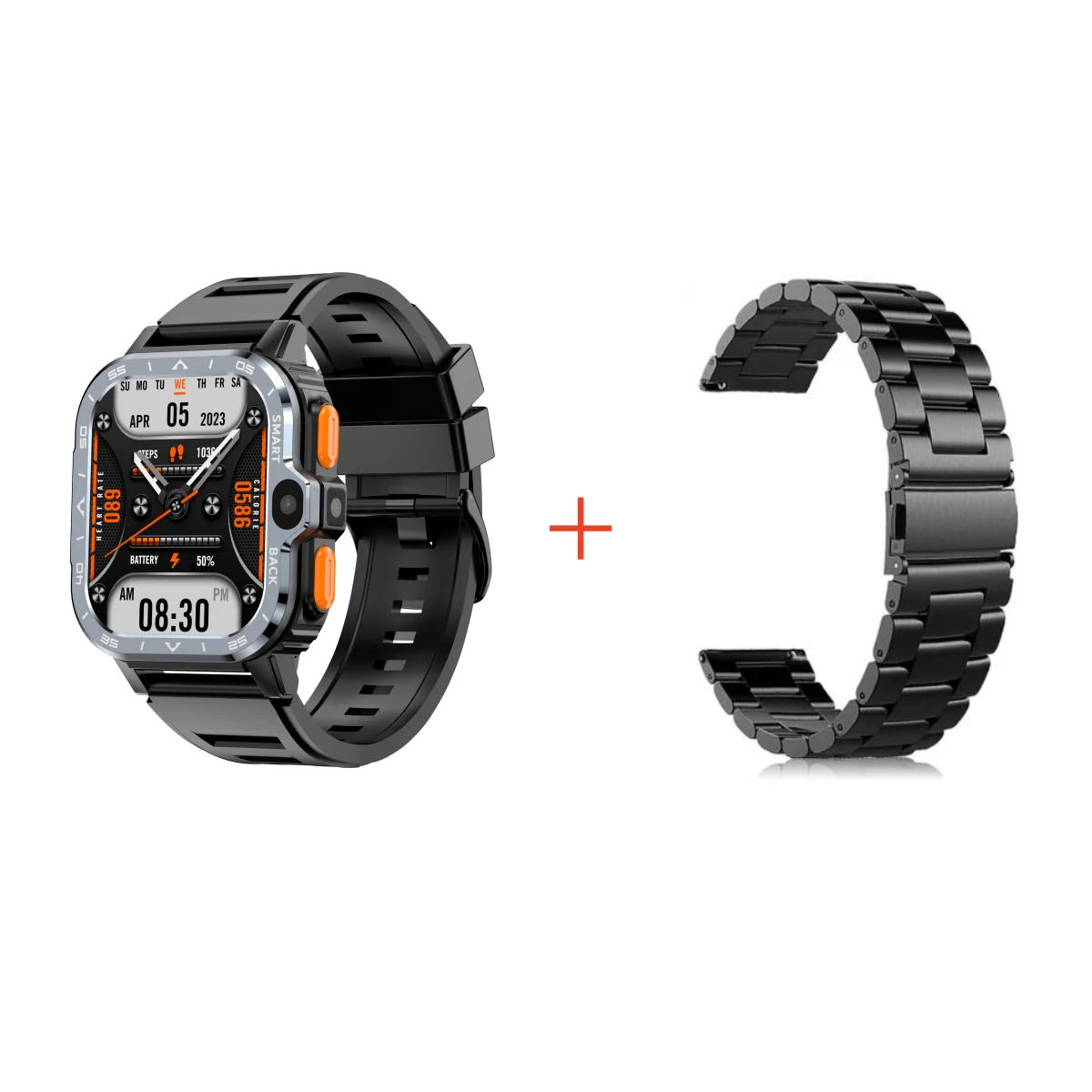 Noir avec 2 bretelles