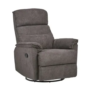 Fabrika kaynağı Modern kumaş manuel tek kanepe Recliner sandalye masaj ile