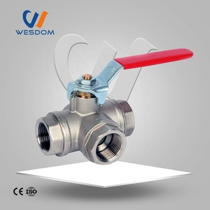 <span class=keywords><strong>2025</strong></span> dài xử lý Ba 3 cách điều khiển thủy lực van 1.5inch thép không gỉ 304 L/t Loại 3Way Tri Kẹp Bóng van 3Way bóng van - Product Image 2