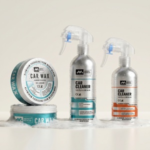 Botella de Aluminio OEM con Pulverizador y Gatillos Negros para Loción de Lavado de Autos sin Agua, Suministros Automotrices Ecológicos y Sostenibles - Product Image 1