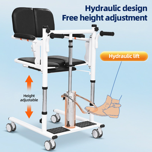 Patiëntenoverdrachtstoel Hydraulische Lift Stalen Frame Medisch Transportstoel Voor Verpleeghuis En Thuiszorg In Ziekenhuizen - Product Image 2