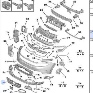 Applicabile alla griglia inferiore del paraurti anteriore e alla griglia centrale inferiore del paraurti anteriore della Citroen <span class=keywords><strong>C5</strong></span> <span class=keywords><strong>Aircross</strong></span> (modelli 2017-2021) - Product Image 6