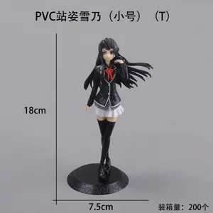 Anime Yahari Ore No Seishun Love Comedy Wa Machigatteiru Kan Yukinoshita Yukino Figura 18CM Uniforme escolar Ver PVC Acción - Product Image 6