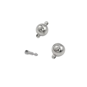 Stainless Steel Spherical <b>Snap</b> Clasp 10mm Gold Silver For <b>Bracelet</b> Making Jewelry Findings Round DIY Components - Product Image 3