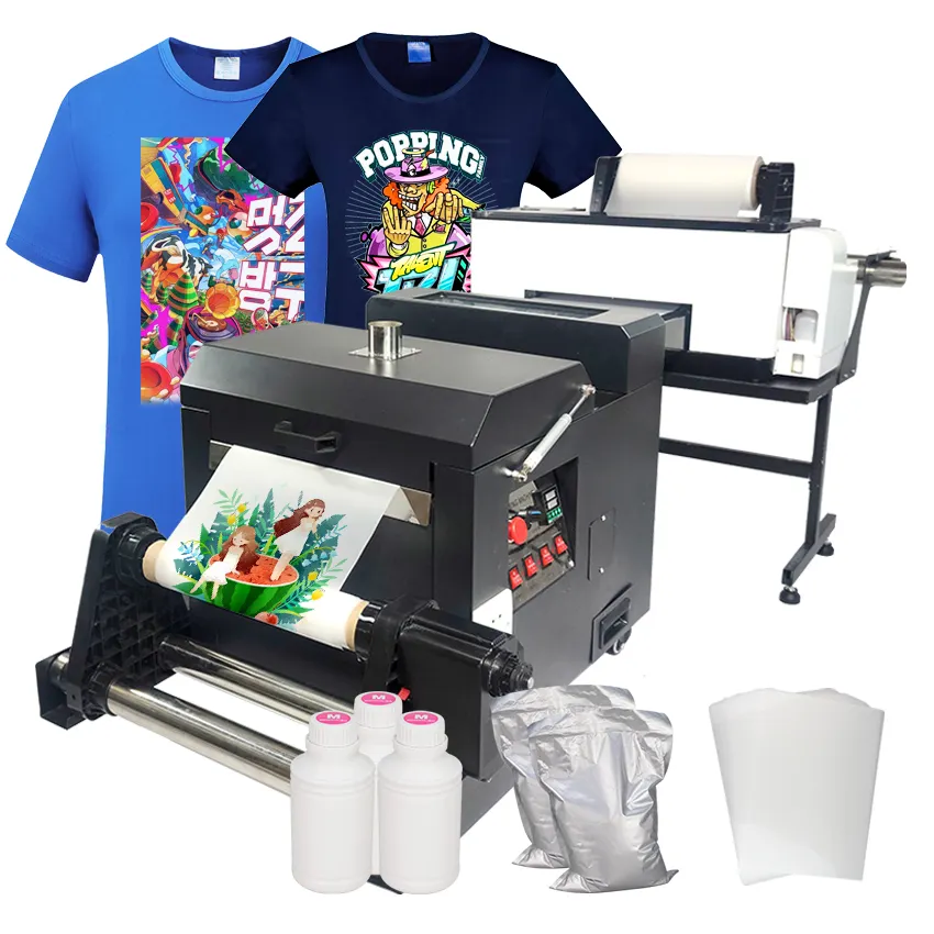 30cm A3 xp600 dtf printer and powder shaker A3 dtf printer printing machine T-shirt Printing 30cm xp600 dual head Dtf printer