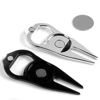 Outil de réparation de divots de golf en alliage de zinc moulé sous pression durable SY avec marqueur de balle et logo personnalisé