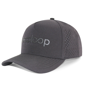 HS41 OEM Custom Logo 5 Panel <strong>Waterproof</strong> Luxury Cap Laser Perforated Quick Dry Golf Outdoor <strong>Hat</strong> - Product Image 4