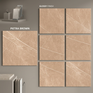 Foshan Crema 800x800mm Glazed Porcelain Marble Effect Tiles Contemporary Floor Collection - Product Image 2