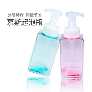 Botella de Espuma PETG de 250 ml, 450 ml, 650 ml, Dispensador de Jabón Manual, Envase Cosmético Cuadrado de Plástico con Cabeza Dosificadora - Product Image 5