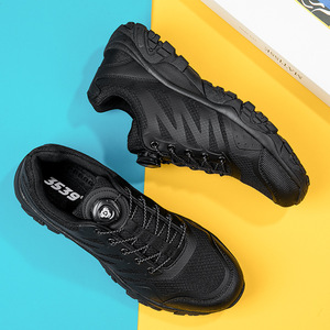 Chaussures de randonnée pour hommes, tige synthétique, semelle extérieure en caoutchouc, respirantes, bout rond, toutes saisons, chaussures de trekking pour l'extérieur - Product Image 3