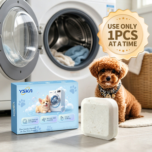 Tabletas Limpiadoras para Lavadora de Pelo de Mascotas con Oxígeno Activo, Descontaminación Fuerte, Ecológicas <span class=keywords><strong>y</strong></span> Degradables, Suavizan el <span class=keywords><strong>Agua</strong></span> <span class=keywords><strong>y</strong></span> Prolongan la Vida Útil de la Lavadora - Product Image 1